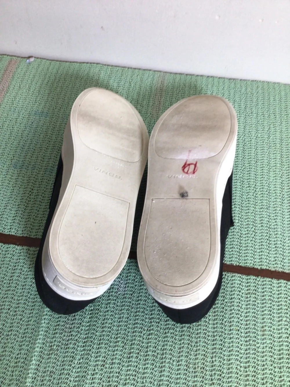 Vince fabric and rubber sole slip on platform shoes SZ US 12M /Euro 43